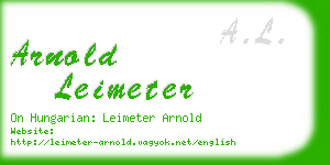 arnold leimeter business card